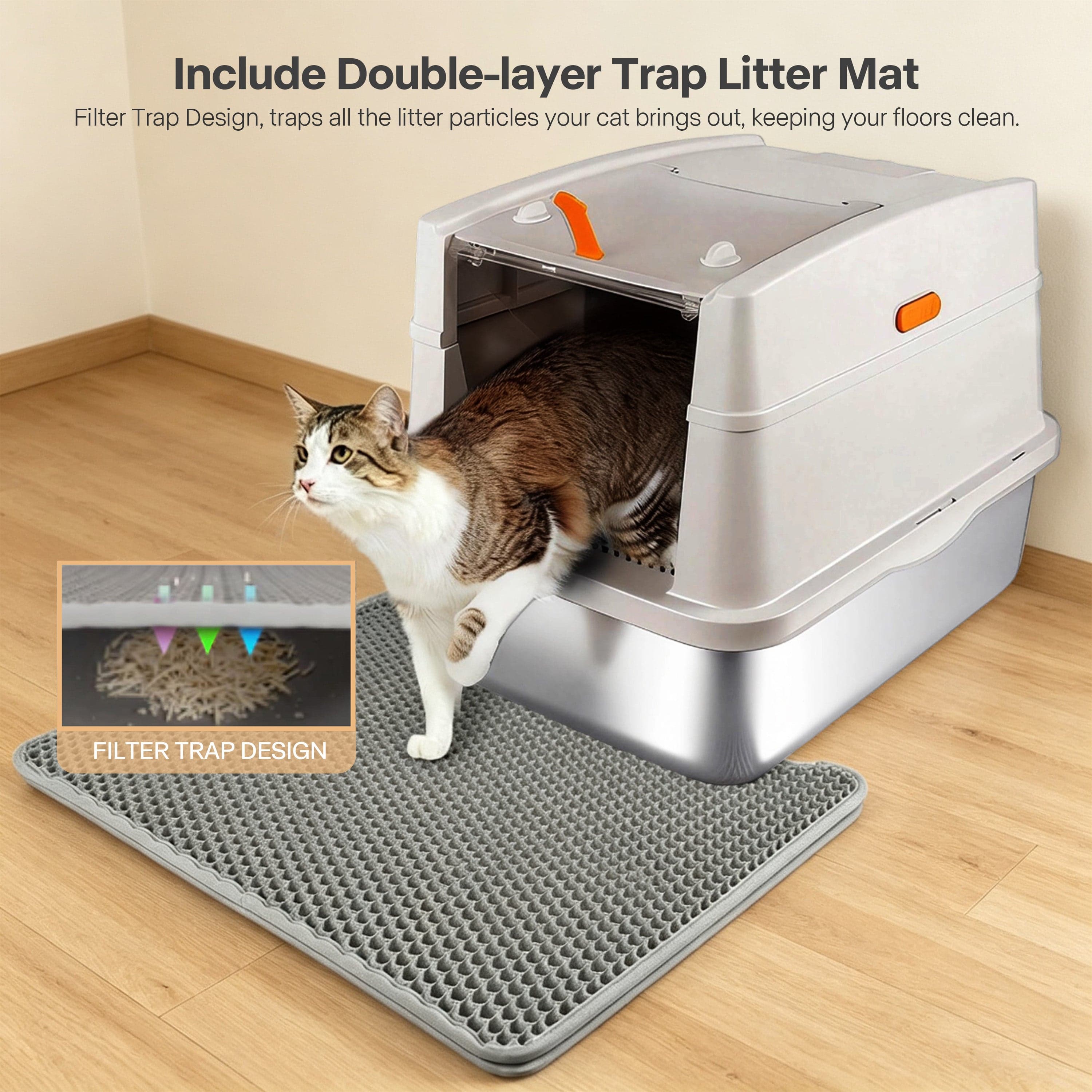 Tapis anti-projections double couche